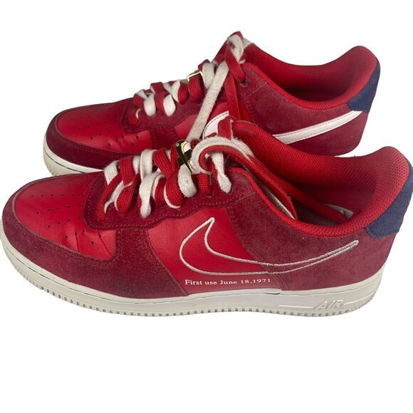 Nike Air Force 1 Low First Use University Red sneakers‎ size 8M. Limited Edition - Picture 1 of 16
